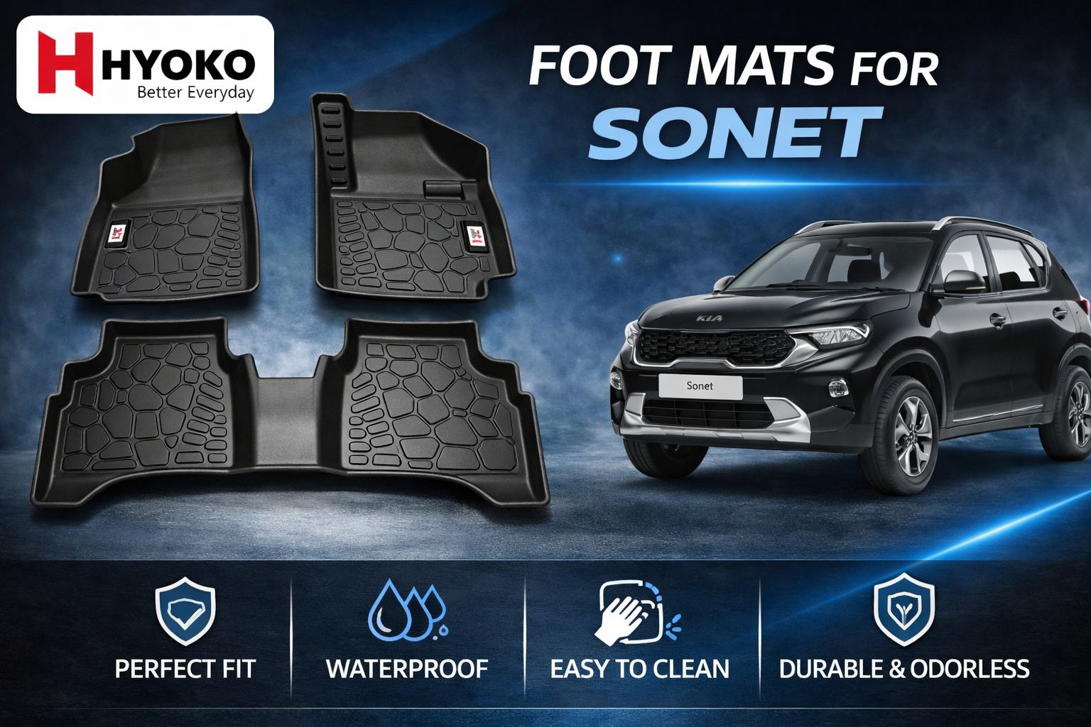 TPE Car Mats for Sonet 2020-present custom fit HYOKO