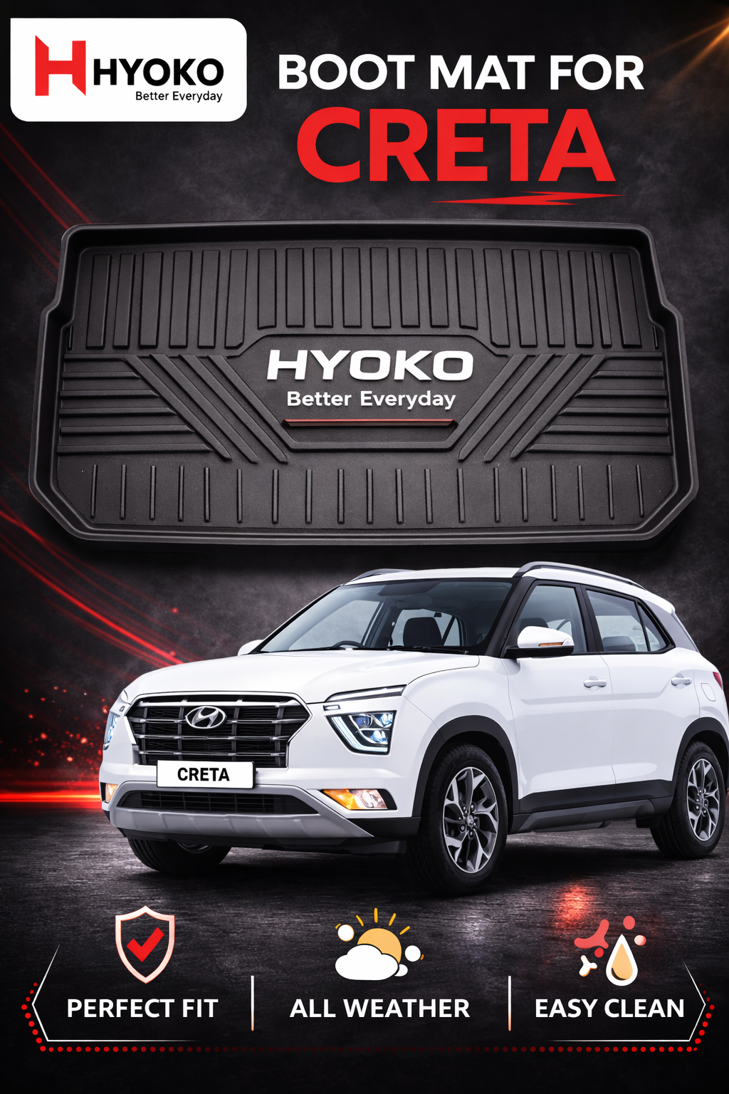 Boot Mat for Creta (2020–2023)