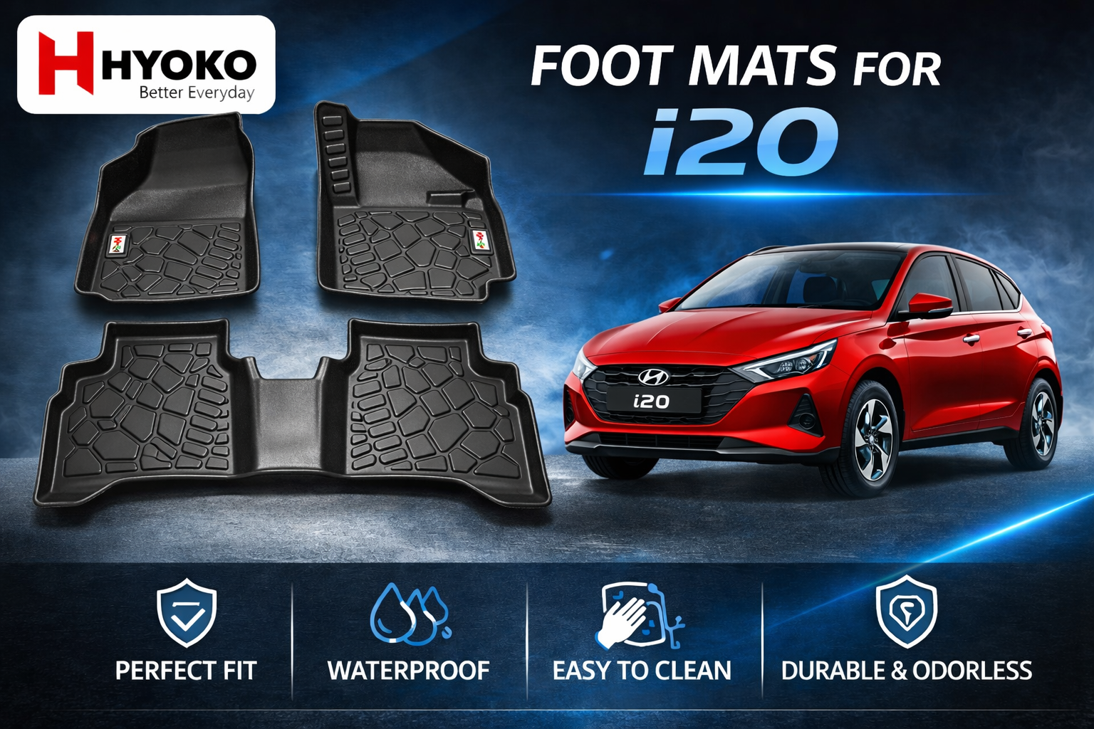 Foot Mats for i20 (2020– )