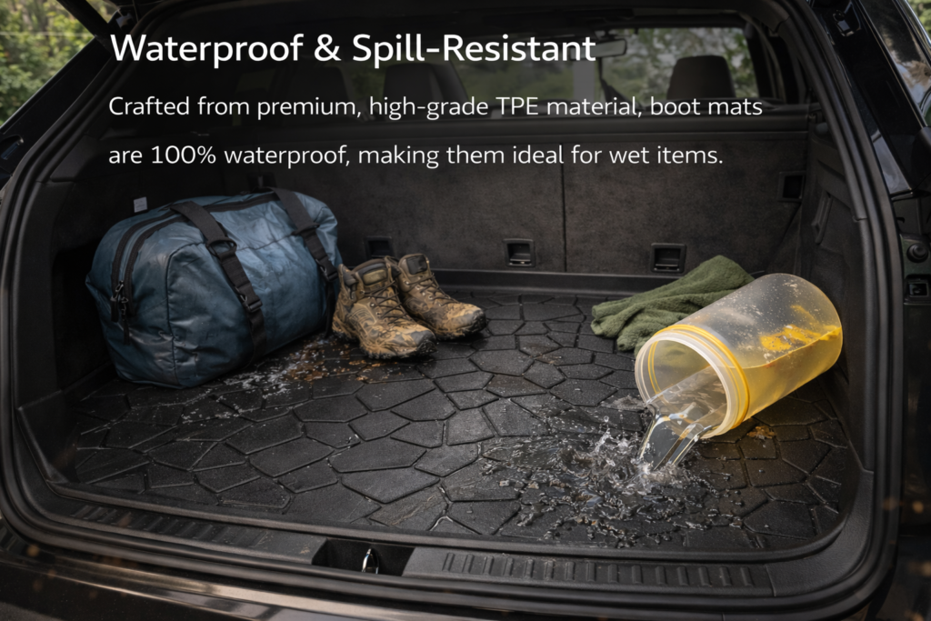 waterproof TPE boot mat for car trunk